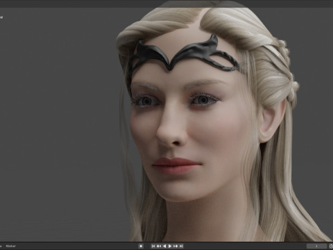 Lady Galadriel 3D-Modell