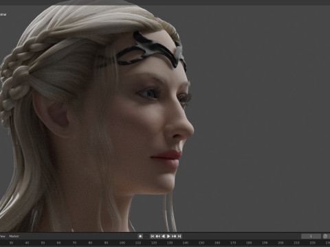 Lady Galadriel 3D-Modell