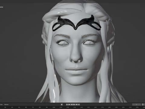 Lady Galadriel 3D-Modell