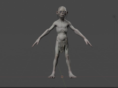 Gollum 3D-Modell