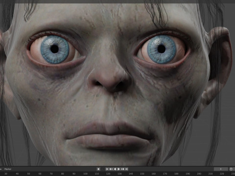 Gollum 3D-Modell