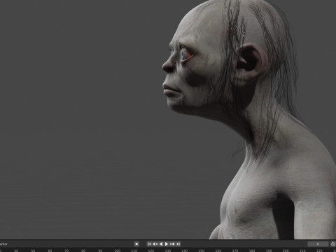 Gollum 3D-Modell