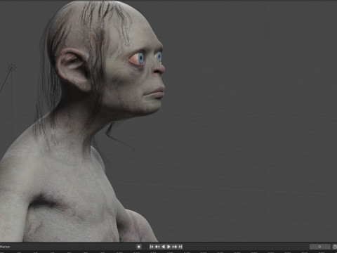 Gollum 3D-Modell