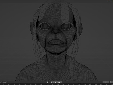Gollum 3D-Modell
