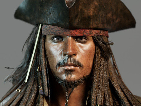 Jack Sparrow 3Dモデル