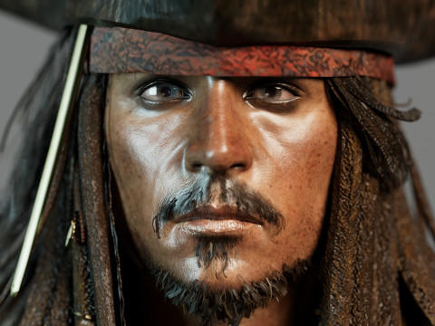 Jack Sparrow 3D Модель