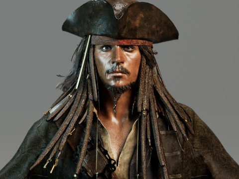 Jack Sparrow 3D Модель