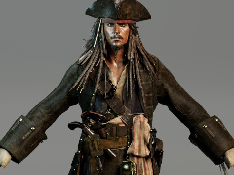Jack Sparrow 3D Модель