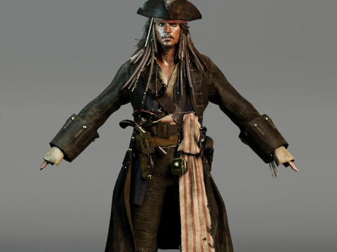 Jack Sparrow 3D Модель