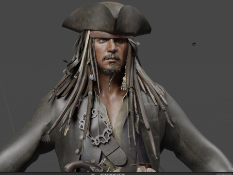 Jack Sparrow 3D Модель
