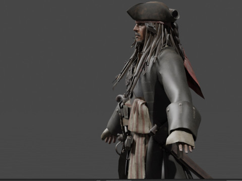 Jack Sparrow 3D Модель