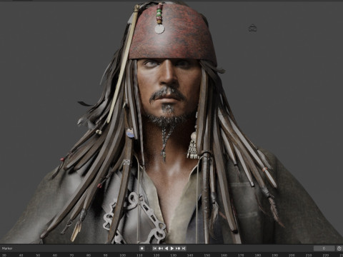 Jack Sparrow 3D Модель