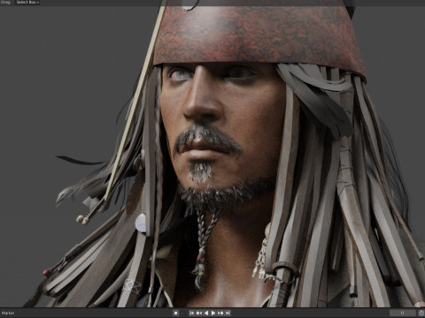 Jack Sparrow 3D Модель