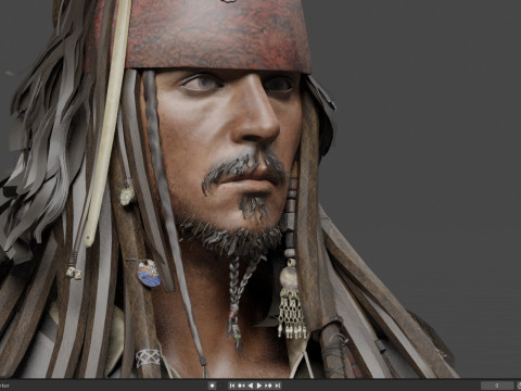 Jack Sparrow 3D Модель