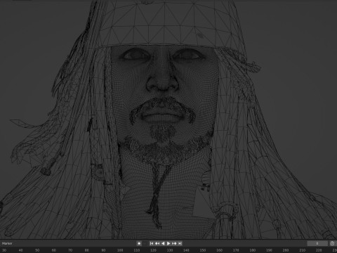 Jack Sparrow 3D Модель