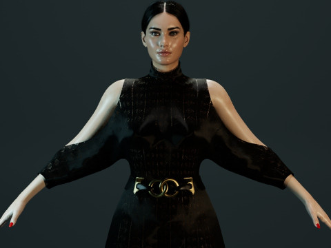 Bella Hadid 3D Model