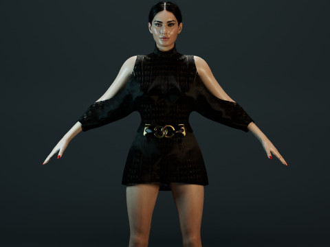 Bella Hadid 3D Model