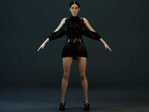 Bella Hadid 3D Model