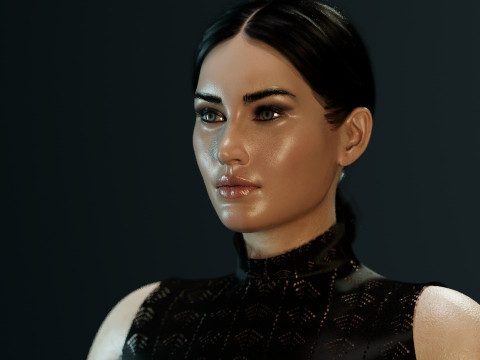 Bella Hadid 3D Model