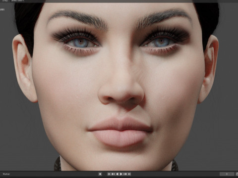 Bella Hadid 3D Model