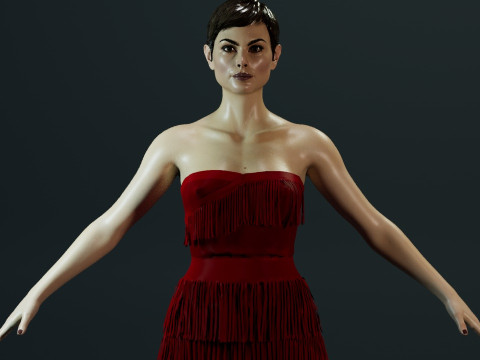 Morena Baccarin Modello 3D