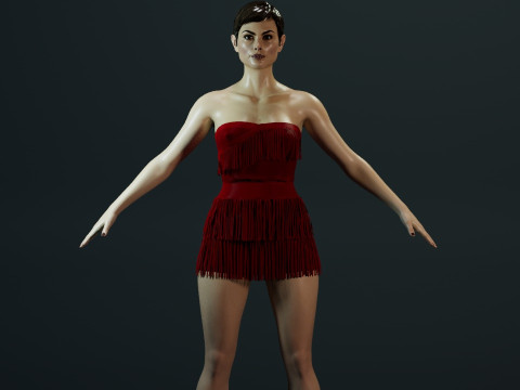 Morena Baccarin Modello 3D