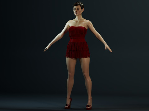 Morena Baccarin Modello 3D