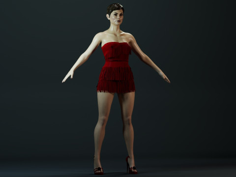 Morena Baccarin Modello 3D