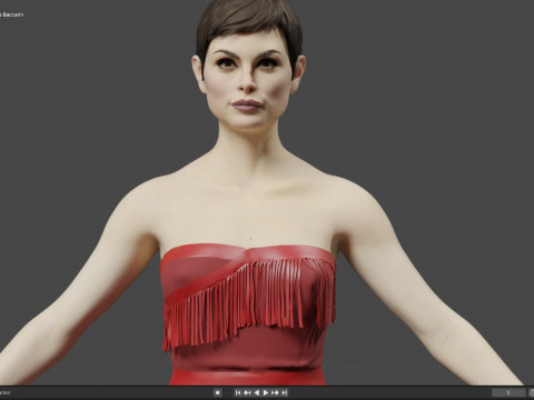 Morena Baccarin Modello 3D