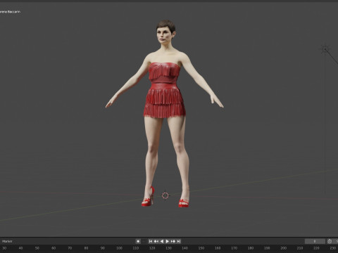 Morena Baccarin Modello 3D