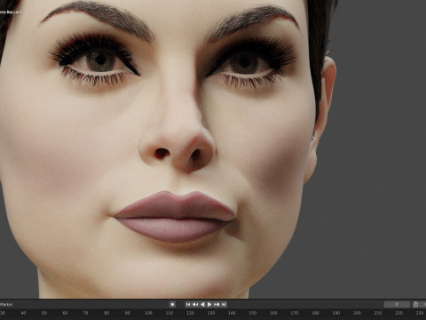 Morena Baccarin Modello 3D