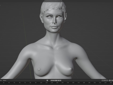 Morena Baccarin Modello 3D
