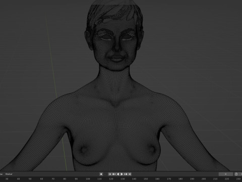 Morena Baccarin Modello 3D