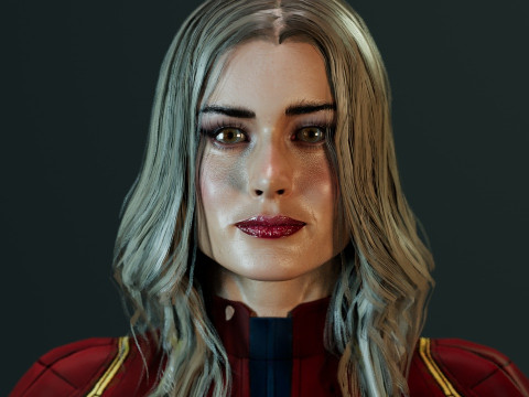 Captain Marvel 3Dモデル