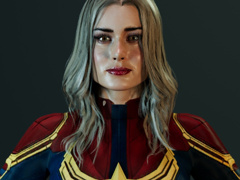 Captain Marvel Model 3D
