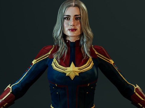 Captain Marvel Model 3D