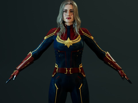 Captain Marvel Model 3D