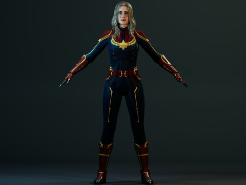 Captain Marvel Model 3D