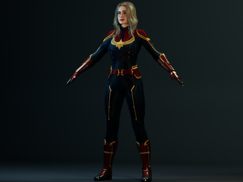 Captain Marvel Model 3D