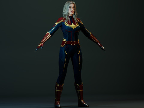 Captain Marvel Model 3D