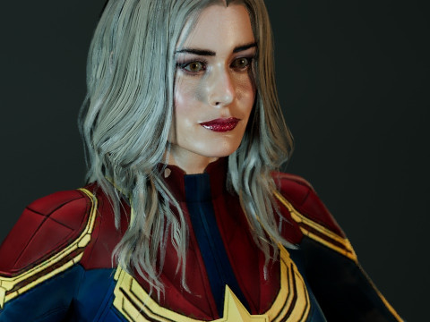 Captain Marvel Model 3D