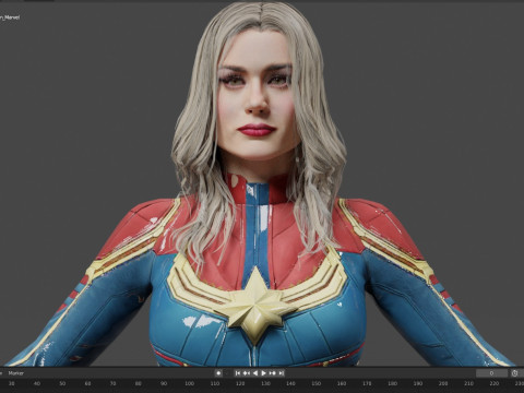 Captain Marvel Model 3D