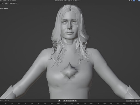 Captain Marvel Model 3D
