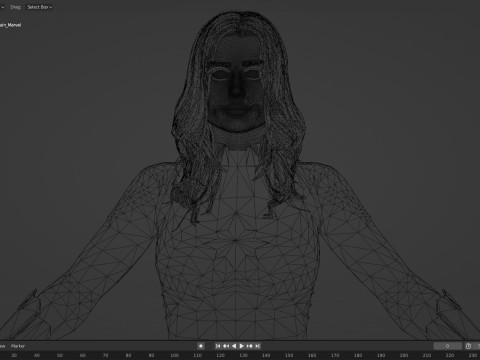 Captain Marvel Model 3D