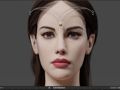 Arwen 3D-Modell