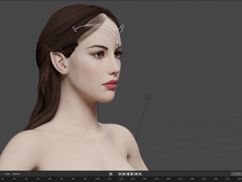 Arwen 3D-Modell