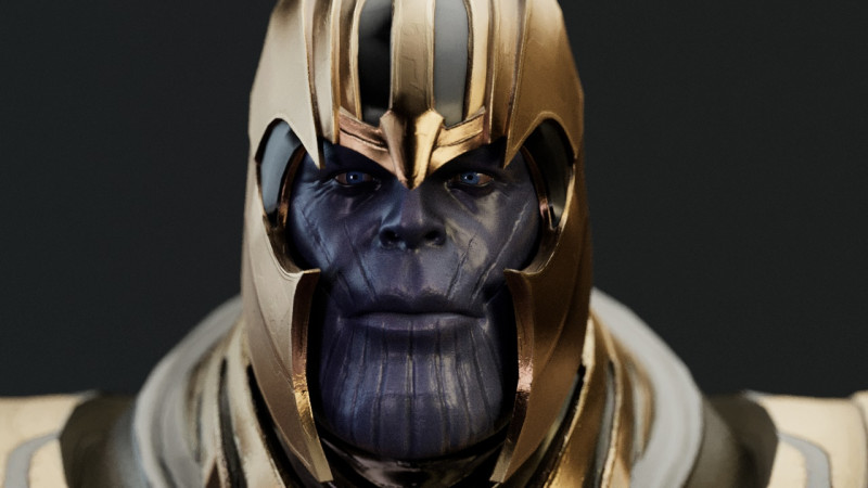Thanos 3D Модель .c4d .max .obj .3ds .fbx .stl .blend