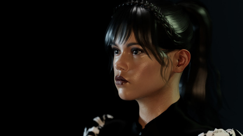 Jenna Ortega 3D Modell .c4d .max .obj .3ds .fbx .stl .blend
