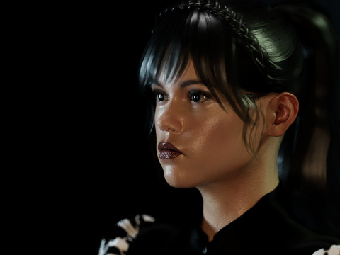 Jenna Ortega 3Dモデル