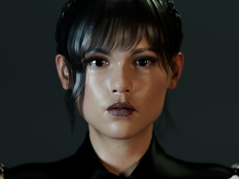 Jenna Ortega 3D Modell